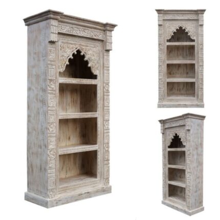 Bookcase Priti International Limited, Indian Hand Carved Bookcase