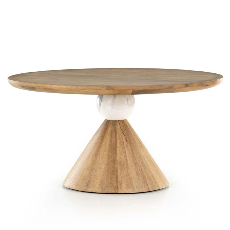 Valeria Round Wooden Dining Table - Priti International Limited
