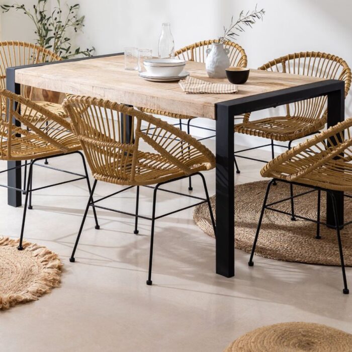 mango wood dining set