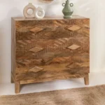 Adamas Designer Handicraft Wooden Chest of Drawers (Solid Wood) - Image 5