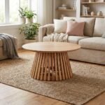 Miami Round Wooden Coffee Table (Solid Wood)