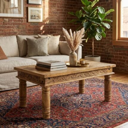 Melbourne Rectangular Coffee Table (Solid Wood)