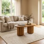 Salvador Oval Wood Coffee Table (Solid Wood) - Image 2