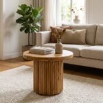 Aisne Round Wood Coffee Table (50 cm) (Wood)