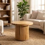 Aisne Round Wood Coffee Table (50 cm) (Wood) - Image 4