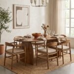Dives Oval Dining Table 6-Seater (Solid Wood & cane)Dives Oval Dining Table 6-Seater (Solid Wood & cane)
