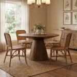 Slatina Mango Wood Round Table (Ø120 cm) (Solid Wood) - Image 4