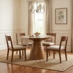 Slatina Mango Wood Round Table (Ø120 cm) (Solid Wood) - Image 5