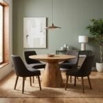 Slatina Mango Wood Round Table (Ø120 cm) (Solid Wood) - Image 2