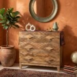 Adamas Designer Handicraft Wooden Chest of Drawers (Solid Wood) - Image 4