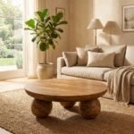 Round Seoul Coffee Table (Solid Wood) - Image 5