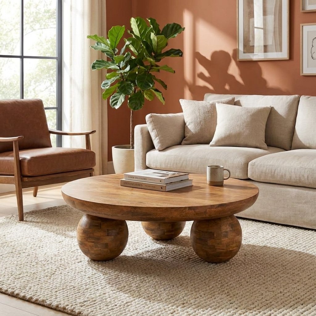 Round Seoul Coffee Table (Solid Wood) Round Seoul Coffee Table (Solid Wood)