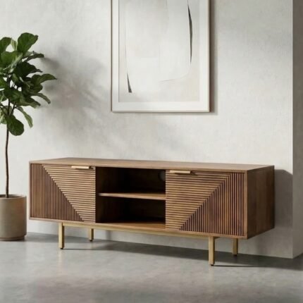 Sibiu Mango Wood TV Stand (Solid Wood)