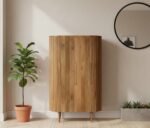 Theodore Lined Cabinet (Solid Wood)