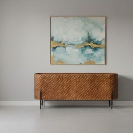 Buffet 177 cm end Maguire Naturel Sculpt – Design Artisanal & Moderne