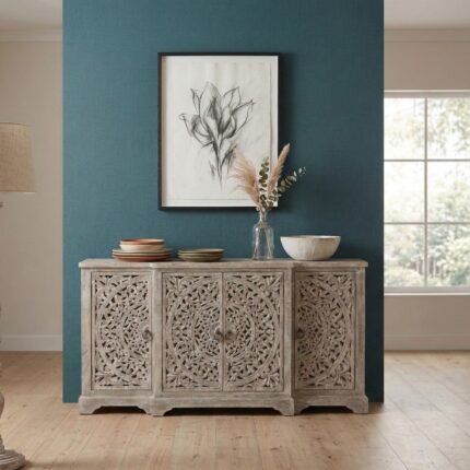 Joyse Handicraft Solid Wood Crafted Sideboard