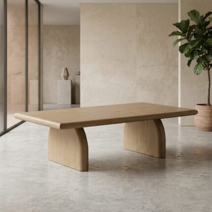 AMSONIA WOODEN COFFEE TABLE (Solid Wood)