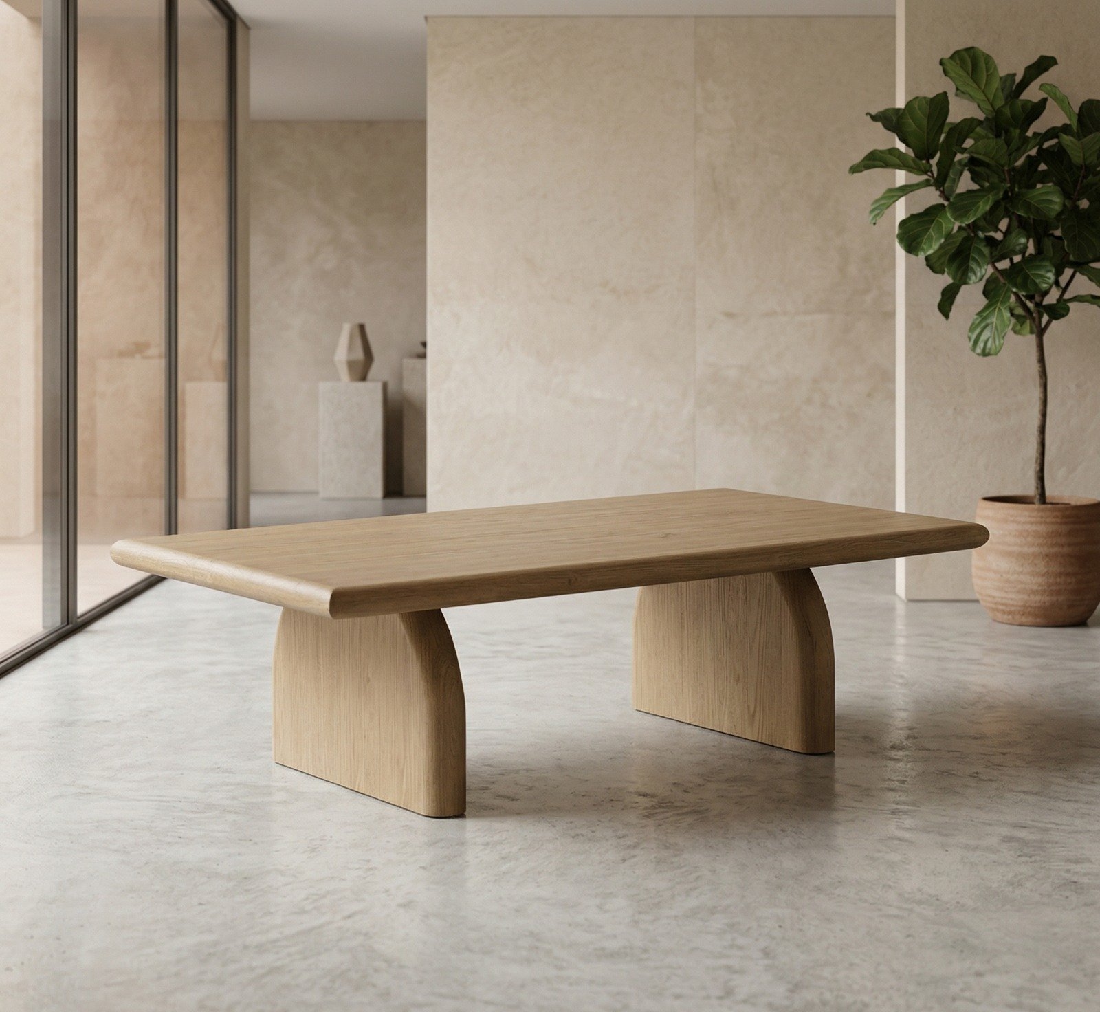 AMSONIA WOODEN COFFEE TABLE (Solid Wood) AMSONIA WOODEN COFFEE TABLE (Solid Wood)