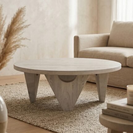 Hoop Wooden Round Coffee Table