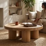 Round Wooden Coffee Table