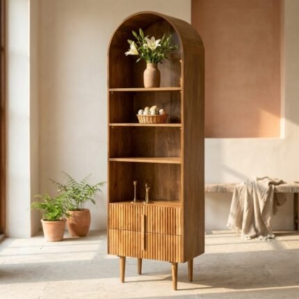 Astra Roul Bookcase (Solid Wood)
