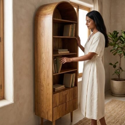 Astra Roul Bookcase (Solid Wood)