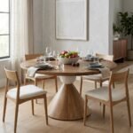 Valeria Solid Round Dining Table - Image 2