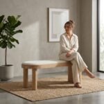 Columna Indian Off White Bench (Solid Wood) - Image 2