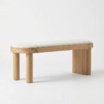 Columna Indian Off White Bench (Solid Wood) - Image 4