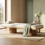 Flute Brazilin Wooden Bench (Solid Wood) - Image 5