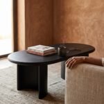 Black Crescent Coffee table (Solid Wood) - Image 3