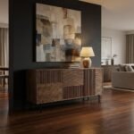 Carroway Ribbed Hazelnut Brown Sideboard - Image 3