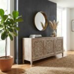 Dex Striado Hand Carved Sideboard (Solid Wood) - Image 3