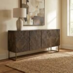 Majestic Gold Marcellus Four-Door Credenza (Solid Wood) - Image 2