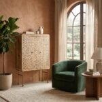 Modern Hand - Carved Solid Wood Wardrobe (Solid Wood) - Image 3