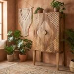Argos Mango Wood High Cabinet (Solid Wood) - Image 6