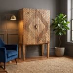 Argos Mango Wood High Cabinet (Solid Wood) - Image 3