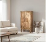 Gladiolus Natural Wood Wardrobe (Solid Wood) - Image 7