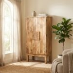 Gladiolus Natural Wood Wardrobe (Solid Wood) - Image 2