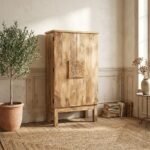 Gladiolus Natural Wood Wardrobe (Solid Wood) - Image 4