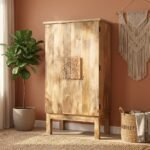 PRITI Accent Cabinet (Solid Wood with iron Legs)