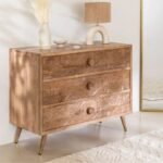 Folium Designer Wooden Chest of Drawers (Solid Wood) - Image 12