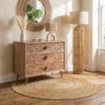 Folium Designer Wooden Chest of Drawers (Solid Wood)