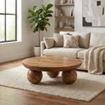 Round Seoul Coffee Table (Solid Wood) - Image 2