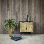 Volos Black Mango Wood Storage Sideboard