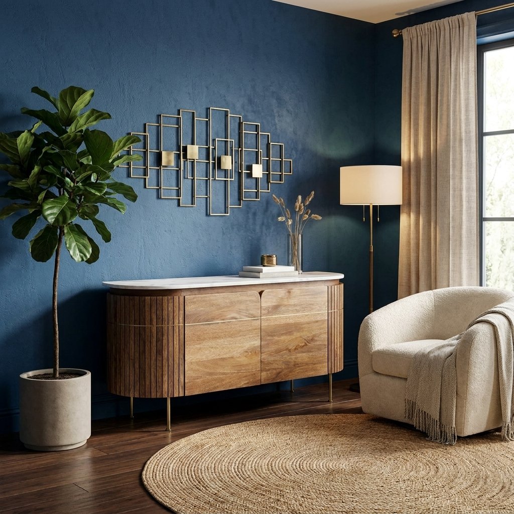 Chloe Solid Wood Sideboard | Marble Top Chloe Solid Wood Sideboard | Marble Top