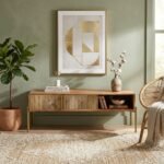 Madrid Wooden Cabinet | Metal Legs