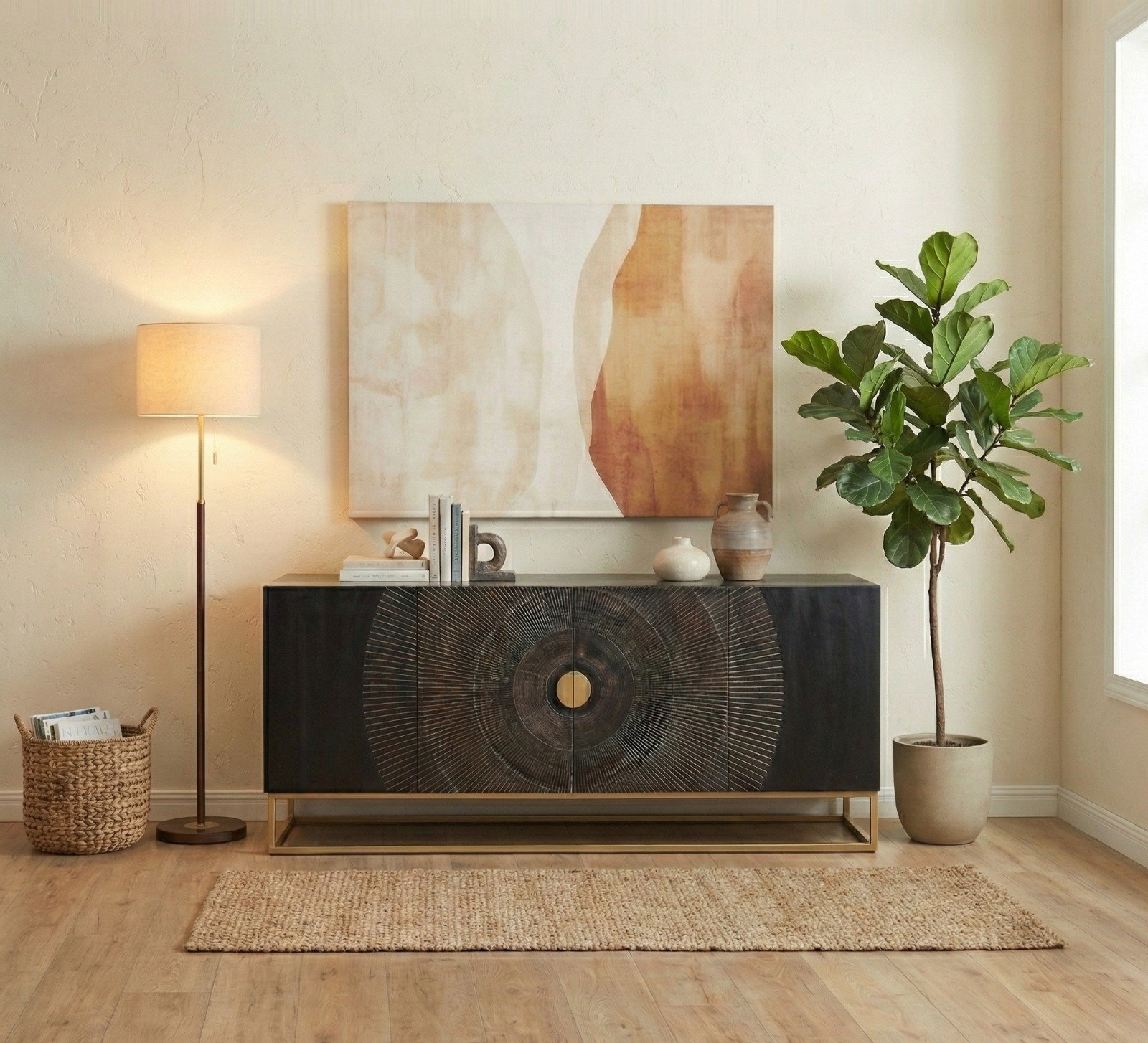 Evora Solid Wood Sideboard Evora Solid Wood Sideboard