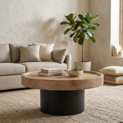 Aronia Wooden Coffee Table (Solid Wood)