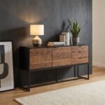 Sagres 2-Door Wooden Sideboard | Metal Legs - Image 2